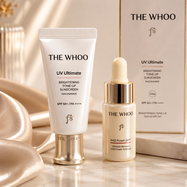 Set Kem Chống Nắng Nâng Tông Whoo - THE WHOO - UV Ultimate Tone-Up Sunscreen